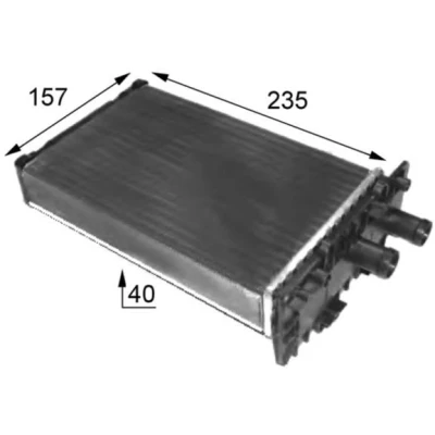 Image of 701819032 Heat Exchanger MAHLE ORIGINAL AH 48 000S VOLKSWAGEN: Transporter 4 Bus, 4,