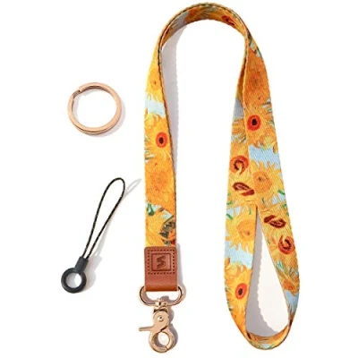 Image of SENLLY Neck Lanyard Strap for Keys, Original Pattern Design ID Badge and Keychain Holder
