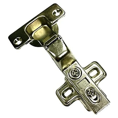 Image of Merriway BH05998 (2 Pcs) Cabinet Hinge 35mm 95 Degree Soft Close ZP Clip On Inset Pack of 2 Pieces