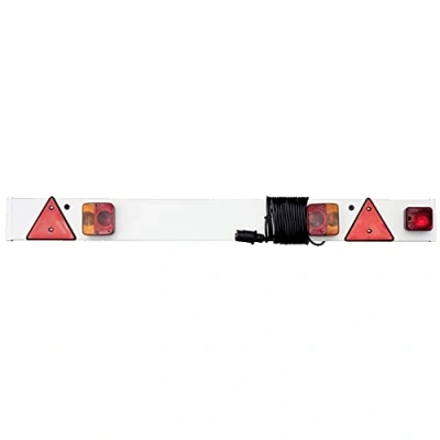 Image of Maypole 4 ft 6inches 1.37 m Trailer Lighting Board with Bulb Lamps, Reflectors, Fog Lamp and 6M Cable
