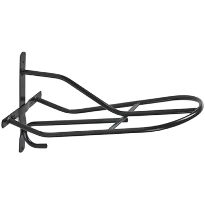 Image of Perry Equestrian No.524 Wall Mounted Standard Saddle Rack, Black