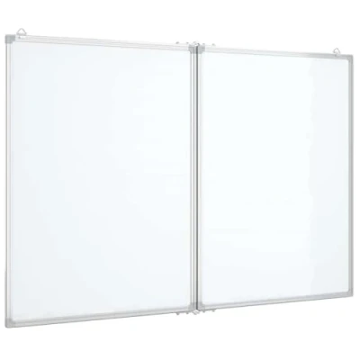 Image of vidaXL Magnetic Whiteboard Foldable Writing Dry Erase Board Aluminium Frame 120x80 cm