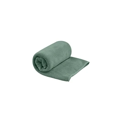 Image of Sea to Summit Tek Microfibre Towel XL Beach Soft Terrycloth Feel Super Absorbent &amp; Quick Dry Hang Loop Case For Camping, Boating Gym 75 x 150cm Sage Green 445g