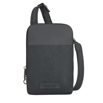 Image of Travelon Unisex Adult Anti Theft Metro Stadium Mini Crossbody Cross Body Bag, Gray, 4.5 x 6 1