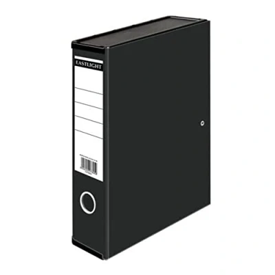 Image of Box File, Foolscap, 50mm Spine Width, Black, Pack of 10