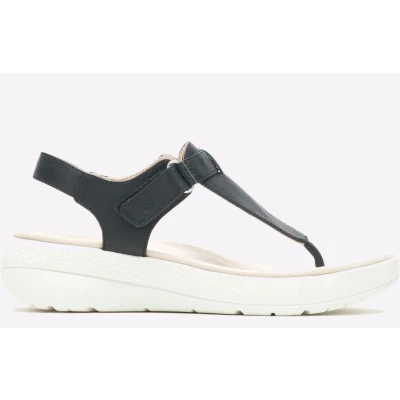 Image of Hush Puppies Breathe Womens Wedge Sandals Black 5 UK