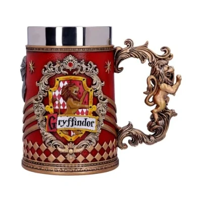 Image of Nemesis Now Harry Potter Gryffindor Hogwarts House Collectible Tankard, Red Gold, 1 Count (Pack of 1)