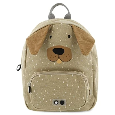 Image of Trixie Backpack Mr. Dog School Bag Water Repellent For Child Boys and Girls Small Gym Brown