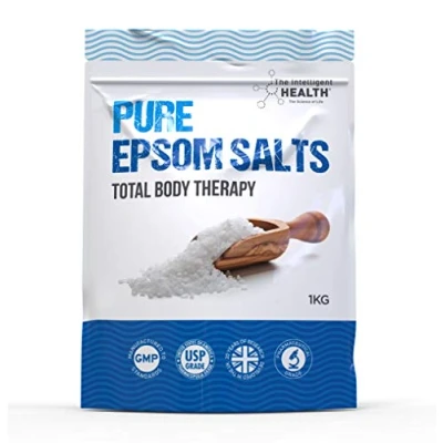 Image of The Intelligent Health Epsom Bath Salts 100% Pure Salts, Our Magnesium Sulphate are Premium for Men and Women, Muscle Soak 3kg