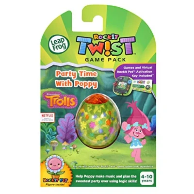 Image of Leapfrog 495203 Trolls Rockit Twist Game Pack Party Time with Poppy, Multicoloured