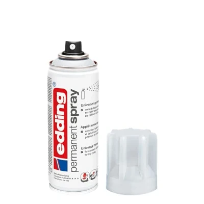 Image of edding 5200 permanent spray universal primer 200 ml paint for preparing paintable surfaces such as glass, metal, wood, ceramic, canvas