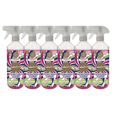 Image of Fabulosa Antibacterial Disinfectant Spray, All Purpose Multi Surface Cleaner, 500ml, 6 pack, Fantabulosa