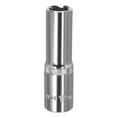 Image of Sealey Premier WallDrive® Socket 13mm Deep 1/2&quot;Sq Drive Fully Polished