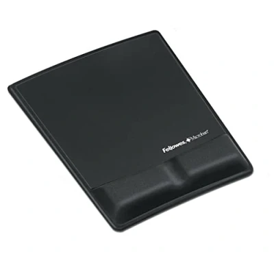 Image of Fellowes Fabrik Mouse Pad/Wrist Support Black