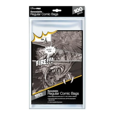 Image of UltraPro Regular Size 7 1/8&quot; X 10 1/2&quot; Resealable Comic Bags