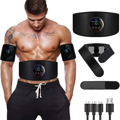 Image of sielife Muscle Stimulator,Next Gen ABS Stimulator,Toning Belts, Trainer Training, Men&#039;S and Women&#039;S Abdominal Arm Leg Training Belts——With Massage Function(No Need Replacement Pads or Gel)