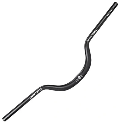 Image of Mountain Bike Riser Handlebar Rise 25mm 55mm 75mm 90mm Aluminum Alloy MTB Handlebars 31.8mm Diameter 780mm Wide Bicycle Bars For BMX DH XC AM FR (Color : Black, Size 75mm)