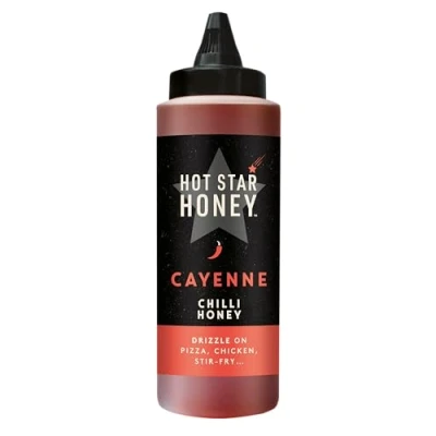 Image of Hot Star Honey Chilli Sauce Hand Crafted Sweet Perfect for Chicken, Pizza, Pasta, Steak and Noodle 340g bottle