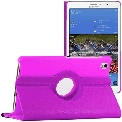 Image of ebestStar for Samsung Galaxy Tab Pro 8.4 Case SM T320, Cover 360 Rotating Protection, PU Leather, Purple