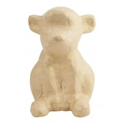 Image of Décopatch Ref SA203C Chinese Horoscope Monkey Mache Object to Decorate 13 x 10 14.5cm Brown with Papers &amp; PaperPatch Glue, Glitter, Paints