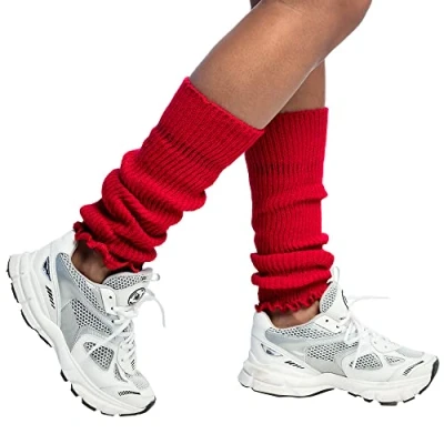 Image of Boland 1751 Leg Warmers Adult, Red, One Size