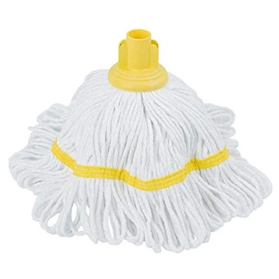 Image of Discounted Cleaning Supplies Abbey Hygiene socket Mop Head 300grm Yellow YLTY30