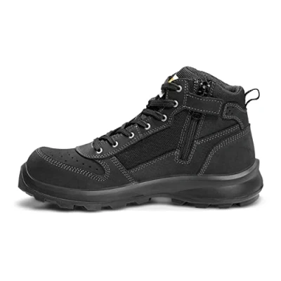 Image of Carhartt Men&#039;s Michigan Rugged Flex S1P Midcut Zip Safety Boot, Black, 47