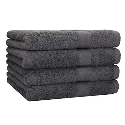 Image of Betz 4 pieces shower towels set PALERMO size 70x140 cm 100% cotton bath towel sports color white