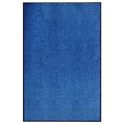 Image of vidaXL Indoor/Outdoor Doormat Non Slip Washable Entry Mat, Blue, 100% Polyamide, 120x180 cm