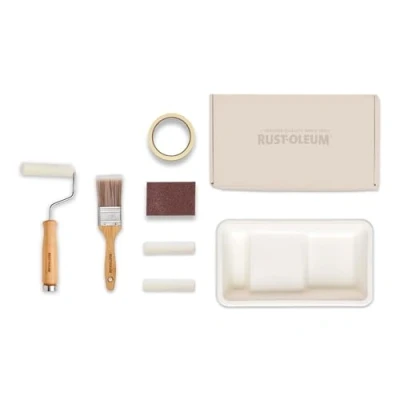 Image of Rust Oleum Ready to Roll Eco Paint Kit (Small) Kitchen Cupboard Gloss Sweet Pinks