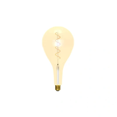 Image of Vintage Soft Coil Vertical Giant Pear Drop Dimmable LED Filament Bulb E27 4W Bell Lighting