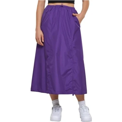 Image of Urban Classics Ripstop Parachute Aline skirt, Women&#039;s, Size: 3XL, Realviolet