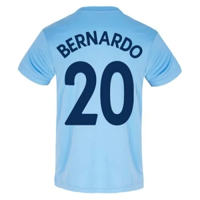 Image of Manchester City F.C. Mens Bernardo 20 Poly T Shirt Sky Blue XXL