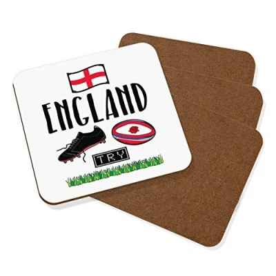 Image of Rugby England Coaster Drinks Mat Set of 4