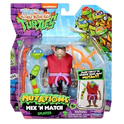 Image of Teenage Mutant Ninja Turtles: Mutations Mix and Match 4.5 Inch Splinter