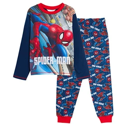 Image of Marvel Boys Spiderman Pyjamas Navy 7 8 Years