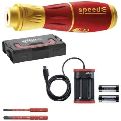 Image of Wiha 44318 Power Screwdriver/Impact Driver Red,Yellow 44318, Battery, Lithium Ion (Li Ion), 1.04 kg