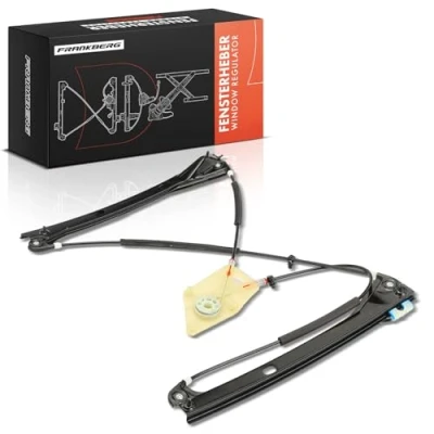 Image of Frankberg Electric Window Regulator Front Left Passenger Side Without Motor Compatible with Polo 6R Hatchback 2009 2017 6C 2011 Replace# 6R3837461A