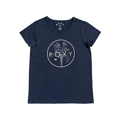 Image of ROXY Endless Music Foil T Shirt for Girls 4 16 Mood Indigo, 10/Medium