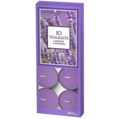 Image of Marco Paul Lavender Scented Tea Lights Long Lasting Light Candles 4 Hour Coloured Candle Tealights Burning