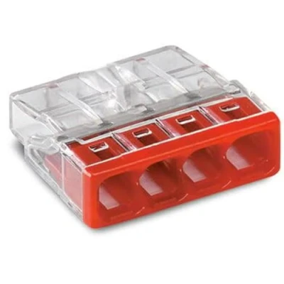 Image of WAGO connection terminals 2273 204 4 wires, up to 2.5 mm², 100 pieces, COMPACT terminal for solid conductors, confirmed application safety, smallest possible design