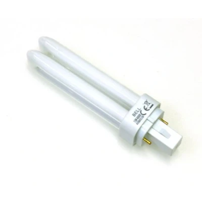 Image of 4x 13 watt CFL 2 pin Energy Saving Lamp 13W Cool White 840 G24d 1 Double turn BELL
