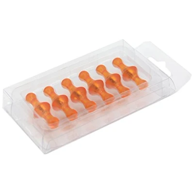 Image of Magnet Expert Small Fruity Coloured Skittle Magnets Orange (1 Pack of 12)
