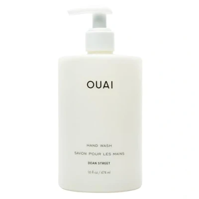 Image of OUAI Hand Wash Liquid Soap with Jojoba, Avocado, &amp; Rose Hip Oil for Replenished Skin Gentle Exfoliating Bathroom + Kitchen (474ml)