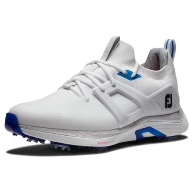 Image of FootJoy Men&#039;s Hyperflex Golf Shoe, White Blue Pink, 7 UK