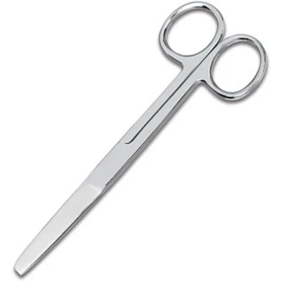 Image of INSGB Quality Nursing Blunt/Sharp Dressing Scissors Brushed Stainless Steel Autoclavable (Blunt/Blunt Straight)