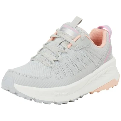 Image of Skechers Women&#039;s Switch Back Cascades, Gray Synthetic/Textile/Coral Trim, 4 UK
