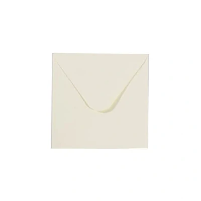 Image of Vaessen Creative Small Square Florence Envelopes for Greeting Cards, Ivory, Set of 5, Matching Cards Available