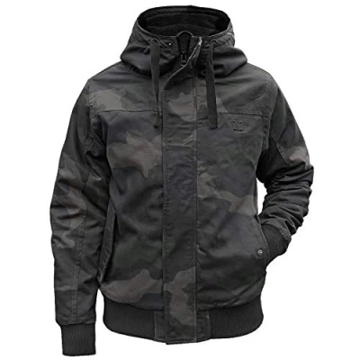 Image of Brandit Grizzly Winter Jacket with Lining Hooded Parka Black XXX Large