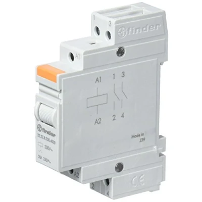 Image of Finder 222282304000PAS Modular Relay 230 Vac 2 NO 20 A AgSnO2